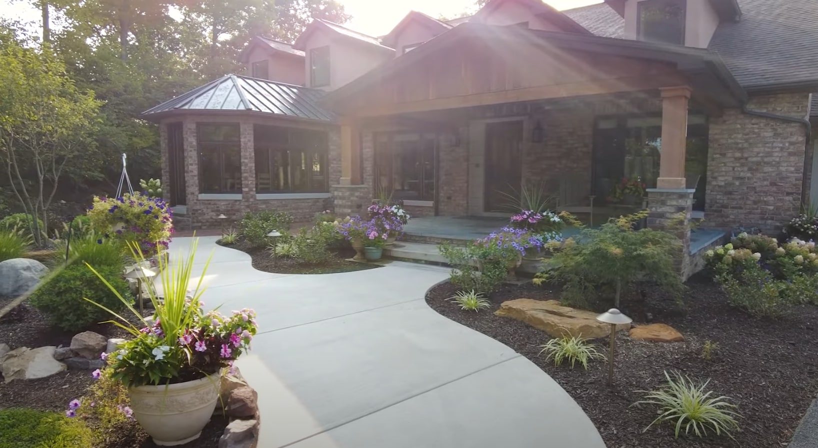 Smart irrigation systems for water-efficient landscape maintenance Professional landscape installation with efficient irrigation and plant selection